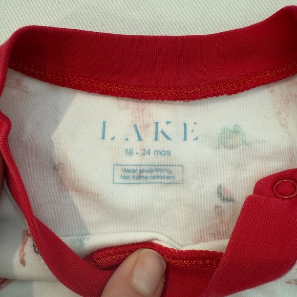 LAKE Kids Red Pajama Set - Picture 2 of 2